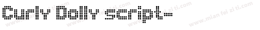 Curly Dolly script字体转换